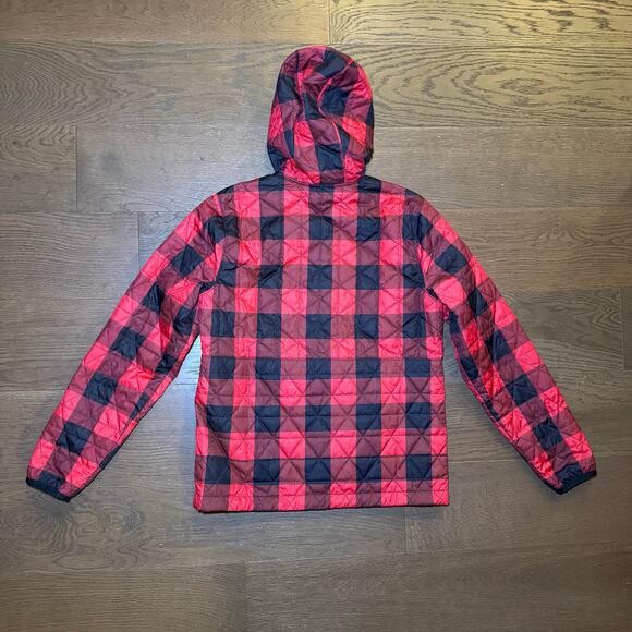 LL Bean Katahdin Pullover Quilted Jacket Puffer PrimaLoft Buffalo Check Womens S - Picture 3 of 6